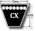 V-belts Profile CX/22